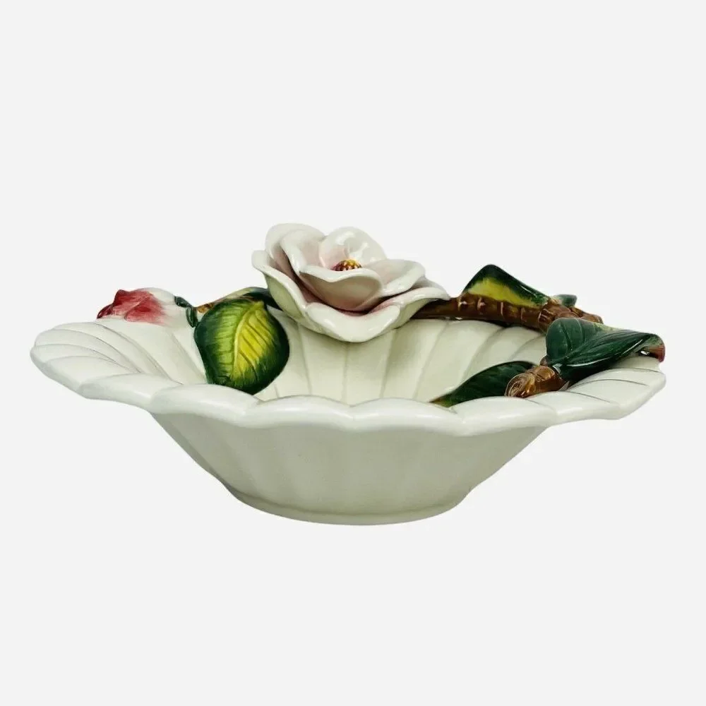 RARE Vintage Fitz and Floyd Grandiflora Medium Bowl 6